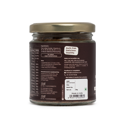 Dark Chocolate Wellness Instant coffee - 50 gm Jar