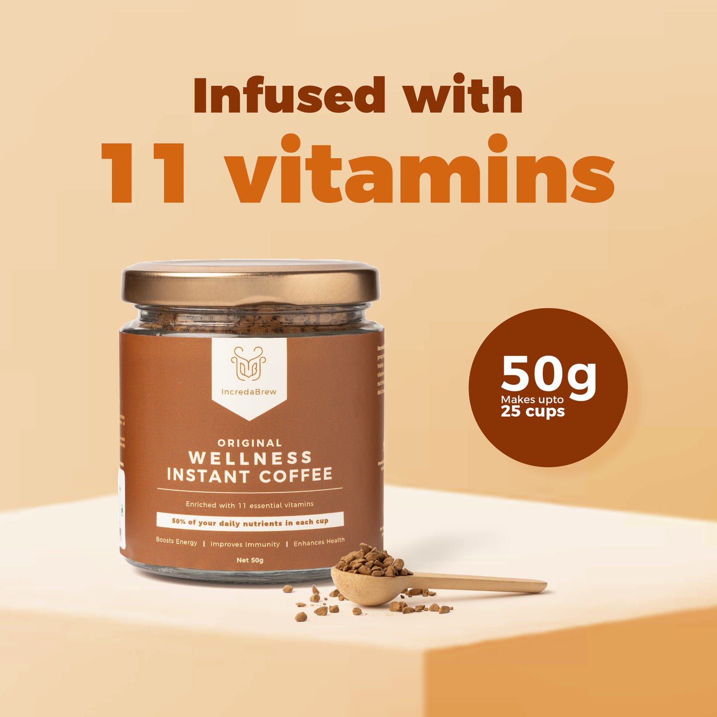 Original Wellness Instant Coffee - 2 x 50 gm Jars