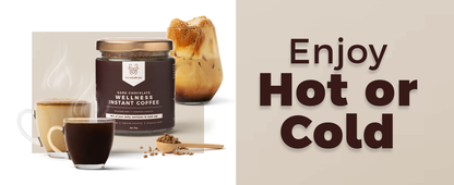 Dark Chocolate Wellness Instant coffee - 50 gm Jar + Free Mug