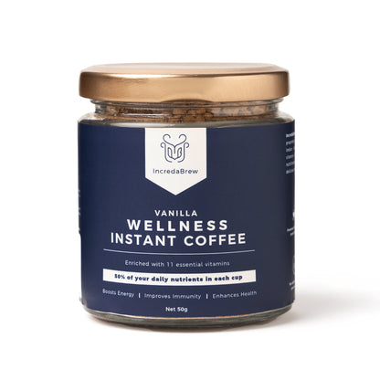 Vanilla Wellness Instant coffee - 50 Gm Jar and Mug